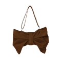 thumbnail image 2 of Bolso de hombro con lazo arrugado para mujer, bolso ligero tipo tote para la calle, regalo para uso diario. Caqui, 2 of 9