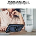 thumbnail image 3 of CoverON For Samsung Galaxy A13 5G Ring Case, Kickstand Rugged Phone Cover Magnetic Car Mount Compatible - Navy Blue, 3 of 7