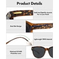 thumbnail image 4 of Gafas de Sol Sobre Lentes Meeloog para Mujer Polarizadas UV400, 4 of 8