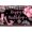Hot Pink and Black Fashion, variant on Rose Gold Birthday Photo Backdrop Cloth for Women 7X5 FT Pink Gold Balloon Happy Birthday Banner Decorations,Black Pink Birthday Party Photography Background(Polyester)