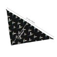 thumbnail image 2 of Dog Bandanas, Hummingbird Print Black Adjustable Dog Scarf Triangle Bib Handkerchief Accessories for Small Medium Large Dogs, Cats, Pets, 2 of 6