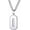 silver number 0, variant on Men's Women's Personality Stainless Steel Numbers 1 to 9 Football Hip Hop Rock Minimalist Amulet Necklace