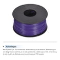 thumbnail image 3 of Uxcell 28AWG Stranded Wire Hookup 50M/164ft Purple, Electrical Wire UL1007 Spool, 3 of 6