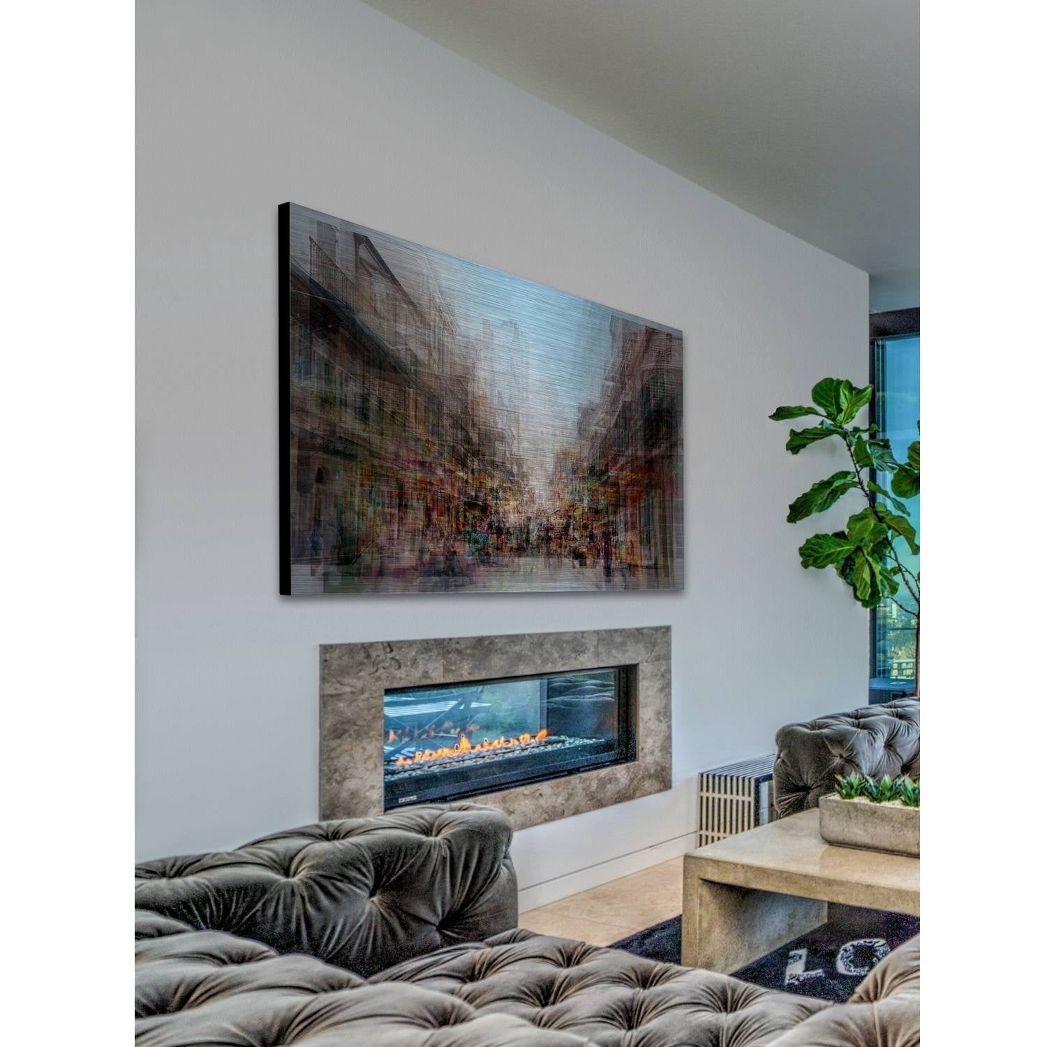 "French Origins" Painting Print on Brushed Aluminum
