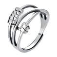 thumbnail image 1 of Anxiety Ring, Relieve Anxiety Stress, Rotating Ring, Retro Adjustable Ring, 1 of 3
