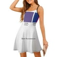 thumbnail image 5 of Color Pant Pallete Bisexual Community Design Back Lacing Backless Dress Square Neck Dress Fashion Design Large Size Loose, 5 of 5