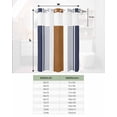 thumbnail image 6 of No Hook Shower Curtain with Snap in Liner, Boho Brown and Navy Blue Striped Tribal Farmhouse Style Hotel Shower Curtains for Bathroom, Washable Shower Curtain Liner Set with Mesh Top Window, 60"x72", 6 of 6