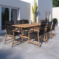 thumbnail image 2 of Urban Elements Petro 9-Piece Solid Teak 100% FSC Extendable Patio Dining Set With Black Armchairs, 2 of 13