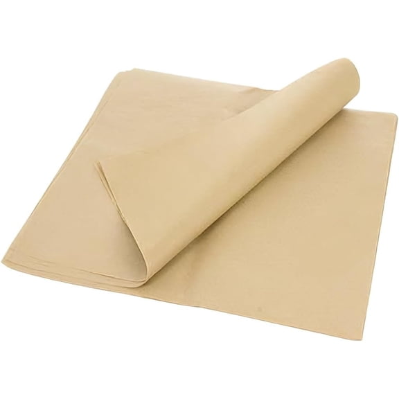 EcoQuality 15 x 10.75 Inch Natural Kraft Waxed Paper Sheets, Deli Wrap, 500 Count