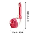 thumbnail image 3 of Uuiauoio Pet Bath Brush, 2 in 1 Dog Bath Brush with Built-in Shampoo Dispenser, Pet Wash Brush for Bathing Dog Grooming Massage Brush for Long Short Haired Dogs Cats Shower, 3 of 6