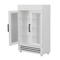 thumbnail image 2 of Wood Dollhouse Fridge, Dollhouse Refrigerator Exquisite Workmanship Double Door Simulation Safe Keeps Attention Easy To Store Portable  For 1:12 Dollhouse, 2 of 8