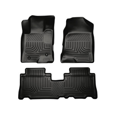 Husky Liners Weatherbeater Floor Mats | Fits 2012 - 2016 Chevrolet Captiva Sport | Front & 2nd Row, 3-pc Black - 96321