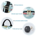 thumbnail image 5 of FORMRS Women's Travel Backpack Purse Anti-Theft Hidden Pockets Casual Shoulder Bag, Blue Trains Pattern, 5 of 7