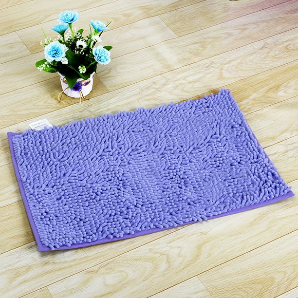 LELINTA Microfiber Bath Rugs Chenille Floor Mat Ultra Soft Washable