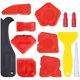 thumbnail image 1 of Kit de herramientas para calafateo de 12 piezas: herramienta de acabado para sellador de silicona, raspador de lechada, removedor de calafateo, boquilla para calafateo y tapas para calafateo (rojo)., 1 of 7