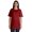 Maroon, variant on Inkmeso Crew Neck Basic Cotton Tshirt For Women Loose Fit Casual Long Workout Tee Top