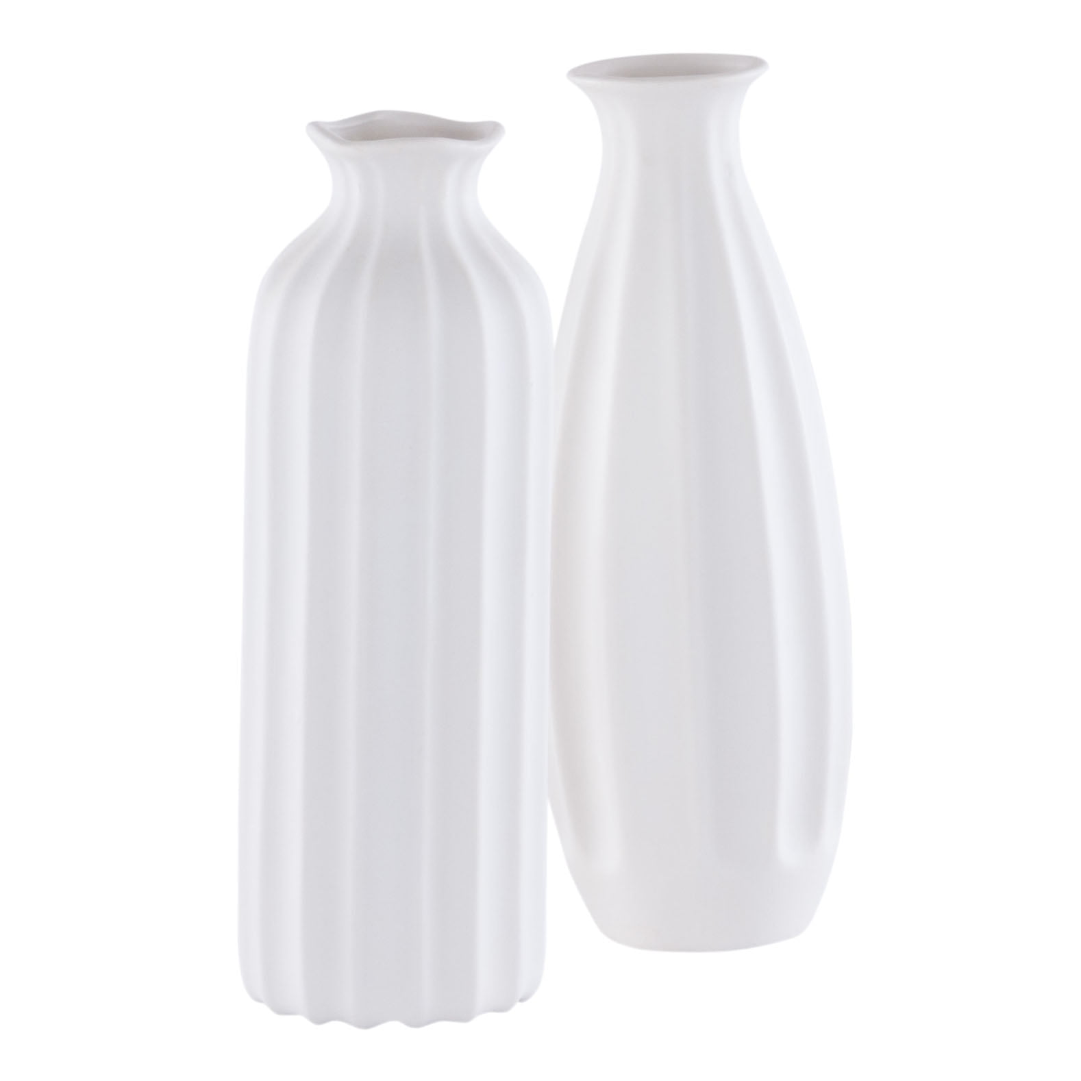 SAFAVIEH Ilsa Solid Ceramic Vase  Set of 2  White