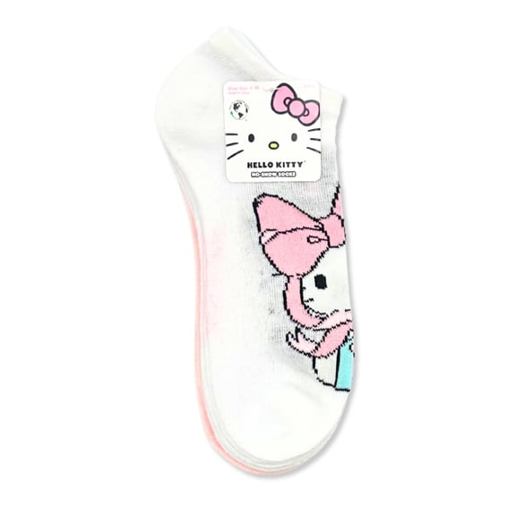 Hello Kitty Women's No-Show Socks, 3-Pack, Size 4-10