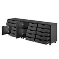 thumbnail image 2 of Winsome Halifax 3Pc Storage Cabinet Set Black Finish, 2 of 9
