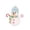 A005- Style E, variant on Christmas Decoration Snowman Figurine 5 Inch, Candy Cane Christmas Decorations Indoor Plush Festive Figure Pink Christmas Decor for Home Tabletop Display Seasonal Home Decor, 1