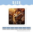 thumbnail image 2 of 10 Inch Wall Clock Battery Operated Silent Clock Decorative for Office, Kitchen, Outdoor, Living Room，Lion Surrounded By Smog Image, 2 of 4