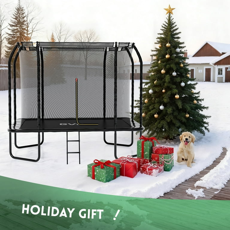 GVDV Trampoline for kids, 7 x 10 FT Rectangle Outdoor Trampoline