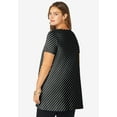thumbnail image 2 of Roaman's Women's Plus Size Cotton Ultimate Scoopneck Swing Tunic, 2 of 5