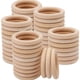 thumbnail image 2 of Anillos de madera maciza sin terminar, anillos de madera Natural de 15-100MM para macramé, manualidades DIY, aros de madera, adornos, conectores, fabricación de joyas, 2 of 3