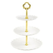 Tkrady 3 Tier Cupcake Stand Large Round Dessert Stand Tower Event Serving Stand for Cupcake Dessert Tea Party Wedding
