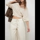 thumbnail image 4 of Pantalones Vaqueros Estilo Barril para Mujer, Informales, Anchos, Elásticos, de Tiro Medio, Estilo Boyfriend, Y2k, Holgados, con Cordón. XL, 4 of 8