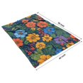 thumbnail image 4 of Pioneer Flower Blanket,Comfortable Soft Flannel Throw Blanket,All Season,Warm Lightweight Blankets for Sofa Bed Couch Living Room Chair,40"x50"(100x130cm), 4 of 4