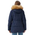 thumbnail image 5 of Orolay Women's Mid Length Thickened Down Jacket Puffer Hooded Down Coat with Faux Fur Navy XL, 5 of 6