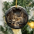 thumbnail image 5 of 1 Pcs Winter Village Reindeer Ornament 2025 – Layered Christmas Ornament with Snowy Houses & Deer Scene, Holiday Tree Decoration, Cozy Winter Landscape Keepsake, 5 of 9