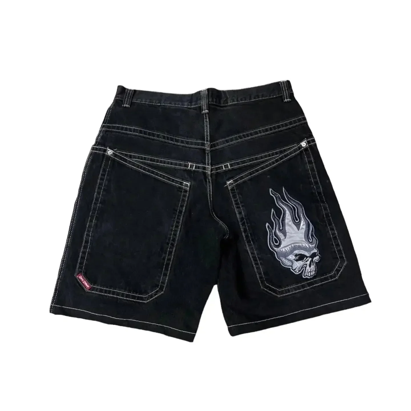 Hip Hop Lucky 7 Dice Graphic Y2K Pants Harajuku JNCO Shorts