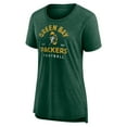 thumbnail image 2 of Women's  Green Green Bay Packers Vintage Arch Tri-Blend T-Shirt, 2 of 3