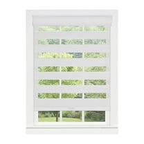 PowerSellerUSA Cordless Zebra Blinds Roller Shade, Celestial Sheer Double Layered Window Shade Privacy Light Control, Day and Night Window Drapes, 31" x 72", Heather Grey