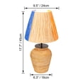 thumbnail image 4 of Kiven Cordless Table Lamp, Dimmable LED Vase Lamp with Raffia Lampshade, Brown Rattan Pot, 1-Light Rechargeable Nightstand Lamp for Office Reading Home Decor Bedside TD0752, 4 of 7