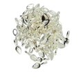thumbnail image 1 of 100 Piezas / Hoja de Bronce, Etiqueta, Pegamento en Fianza, Colgante, Manualidades de Bricolaje , plateado Blanco plateado Fernando Pegamento en forma de hoja sobre fianzas, 1 of 6