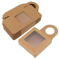 thumbnail image 3 of Kraft Gift Boxes, Stable Foldable 25 Count Kraft Wine Bottle Box Practical Beautiful Reusable  for Wedding, 3 of 8