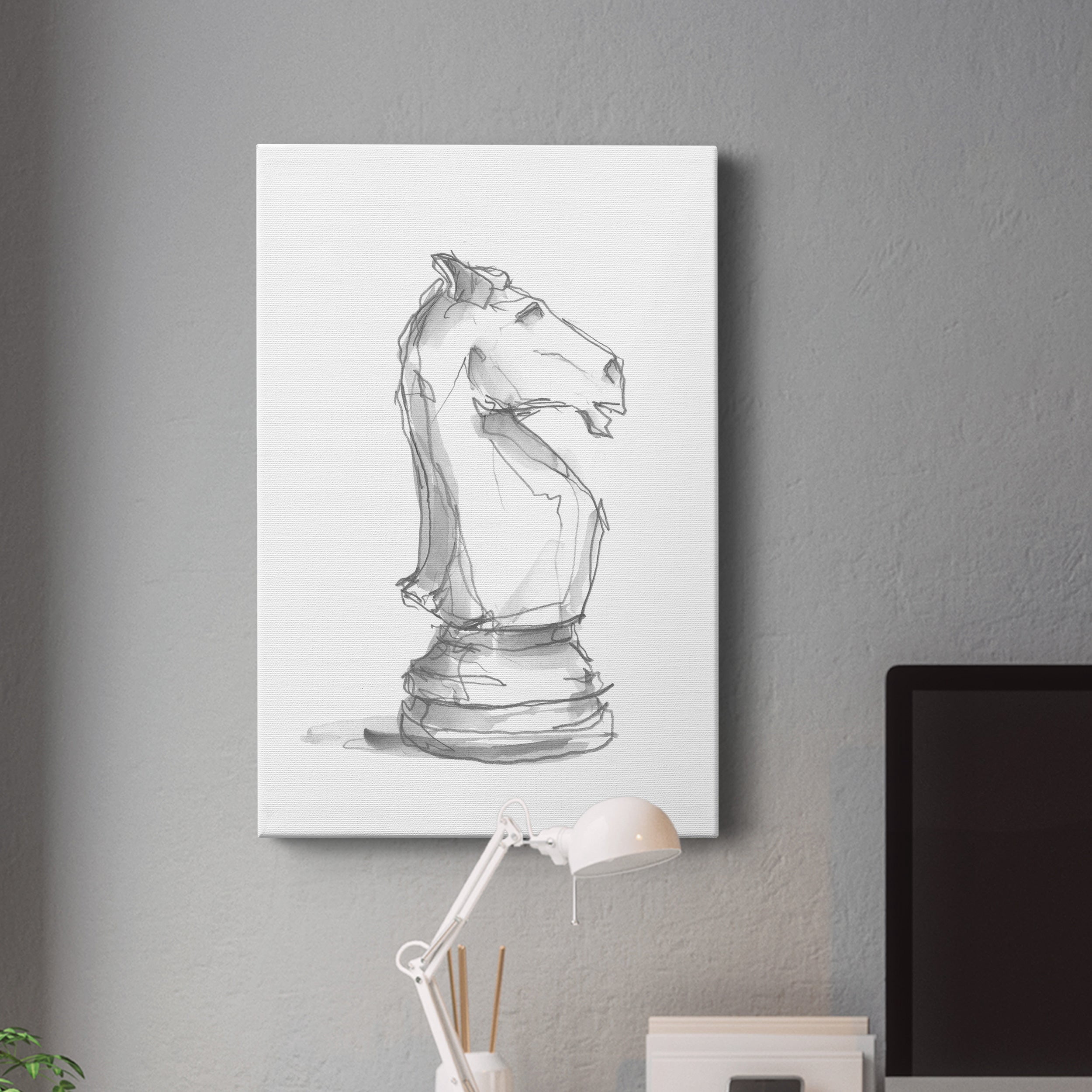 Chess Piece Study I Premium Gallery Wrapped Canvas - Ready to Hang