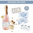 thumbnail image 3 of 4 Styles 40pcs Wine Labels for DIY Bottles Wedding Wine Bottle Labels Self Adhesive Labels for DIY Celebrations Personalized Wine Tags Wedding Bridesmaid Blue Floral Stickers 3.5x2 inch, 3 of 7