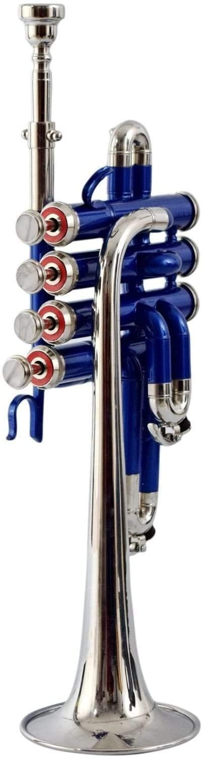 Sai Musical India Bb low pitch brass musical instrument 4 VALVE PICCOLO TRUNMPET