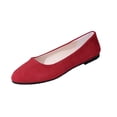 thumbnail image 3 of Rvasteizo Womens Closed Toe Closed Heel Shoes Solid Pull-On Lazy Flat Summer, 3 of 5