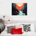 thumbnail image 5 of PIKWEEK  Posters Landscape Pictures Wall Art, Nature Prints Mountain Painting Wall Art, Abstract Nature Wall Art, Scandinavian Wall Art, 5 of 5
