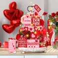 thumbnail image 5 of Valentine's Day Tiered Tray Decor Red Heart Wood Sign Valentine Table Decorations Farmhouse Romantic Tabletop Signs for Valentine's Day Wedding Home Party Decor, 5 of 9