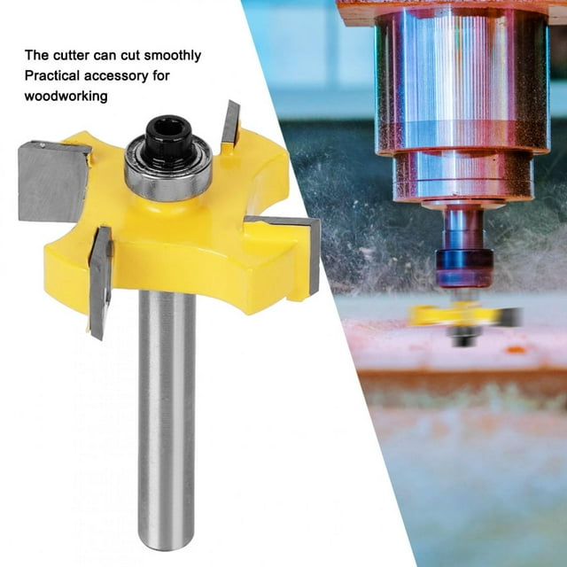 Dioche Router Bit Set, Durable Router Bit Set 1/4 Shank, Woodworking Crafts Drawer Milling For Woodworking