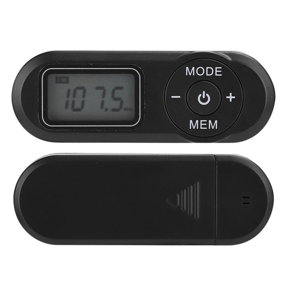Radio, Music Player, FM Radio, Black for Office, for Outdoor, for Home,