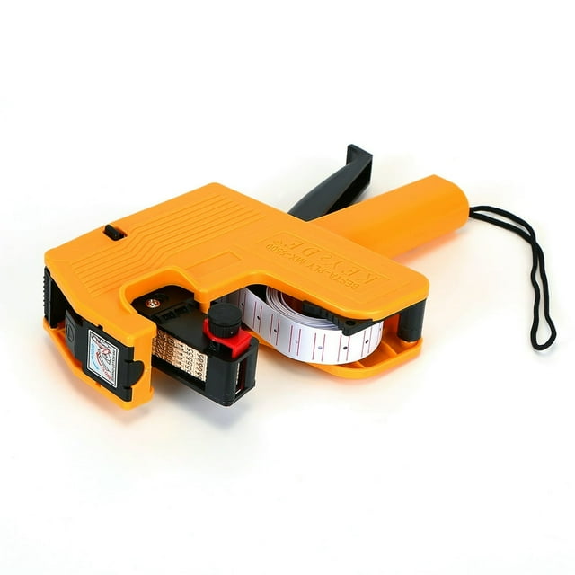 JUNWELL Price Tag Gun 8 Digits Price Numerical Label Marker Tagger with Sticker for Office Supermarket Retail Shop Grocery Store