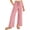 0##Pink360, variant on Lullu Girls Pants Kids Summer Casual Beach Loose Long Trousers with Pockets, Black, Sizes 5-14