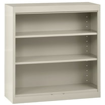 Sandusky Welded Steel Freestanding Bookcase Storage Cabinet, Putty